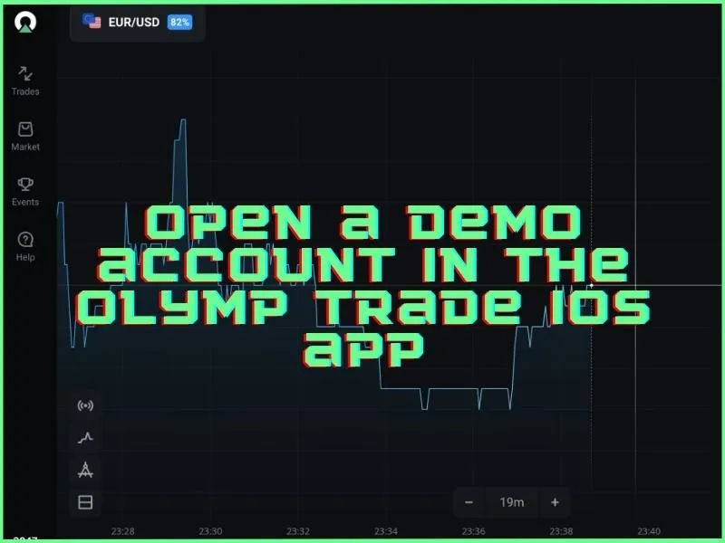 Buka akun demo di aplikasi Olymp Trade untuk iOS