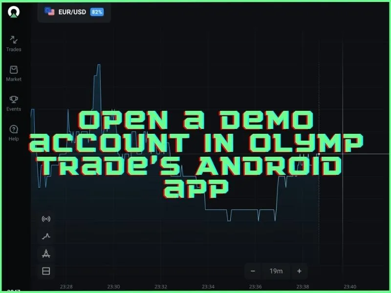 Buka akun demo di aplikasi Olymp Trade untuk Android